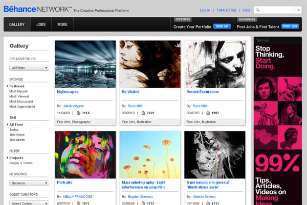 Behance galleries