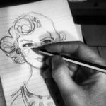 dessin crayon gris blog