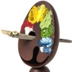 art-chocolat-paques palette artiste peintre