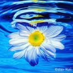 ester-roi-flower-blue-painting