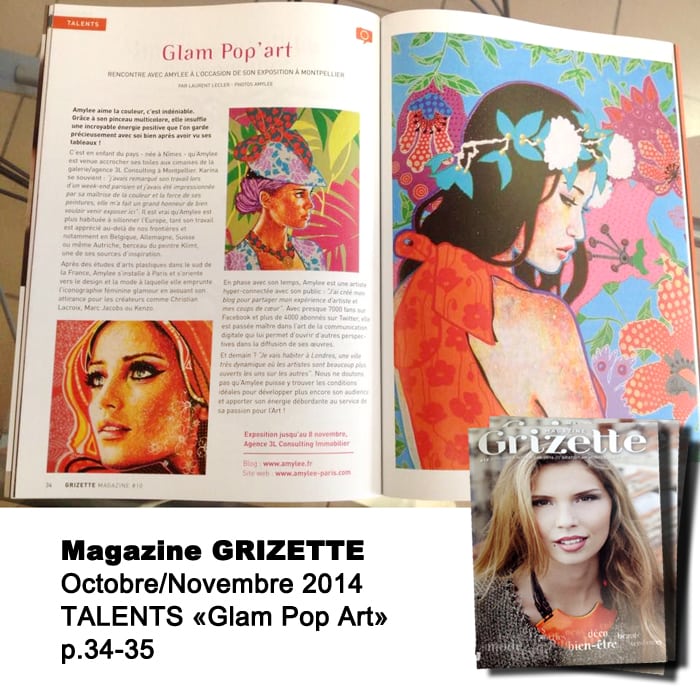 grizette magazine art octobre 2014