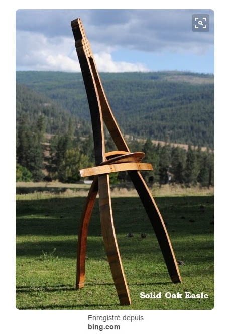chevalet bois sculpture design