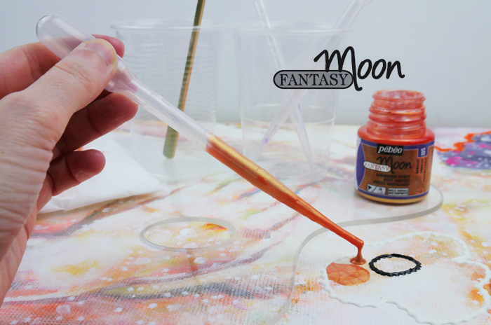 pipette peinture fantasy moon art