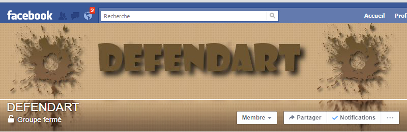 Groupe Defendart Facebook