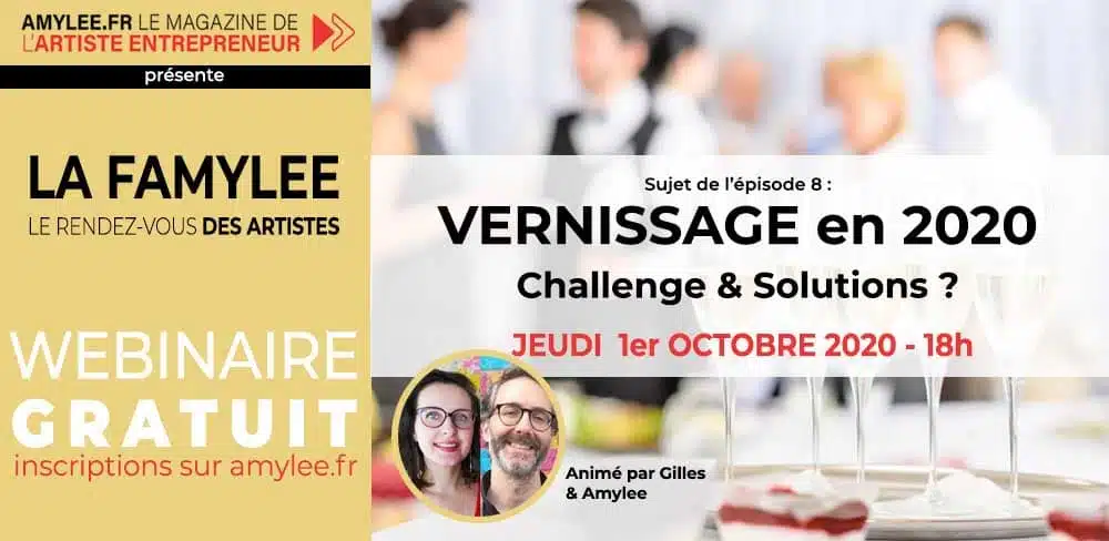 vernissage artiste conseil amylee webinar
