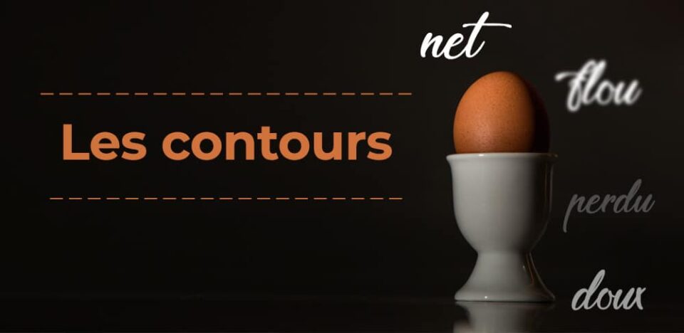 contour flou net perdu dessin peinture