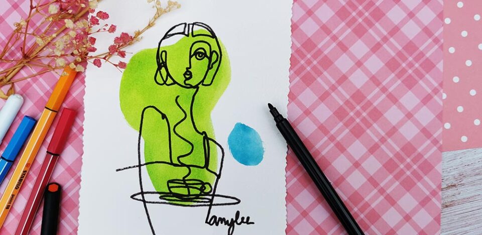 TRAIT CONTINU DESSIN art