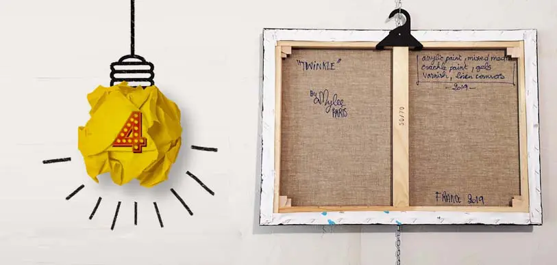 préparer dos tableau artiste