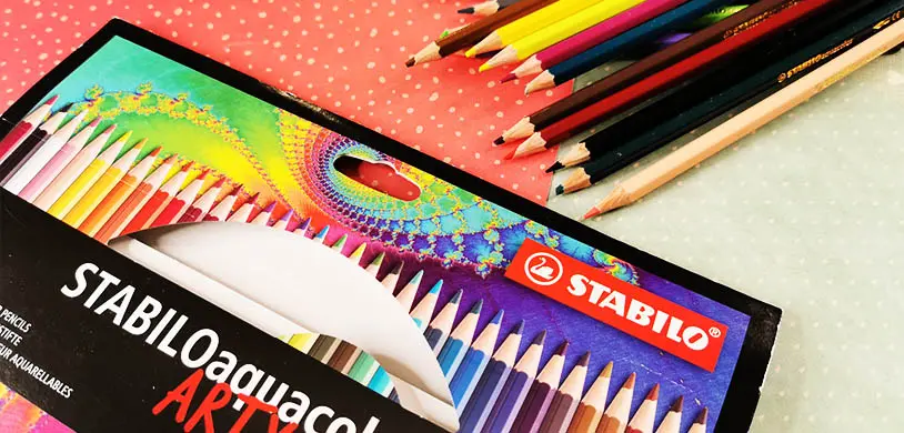 stabilo aquacolor crayons art