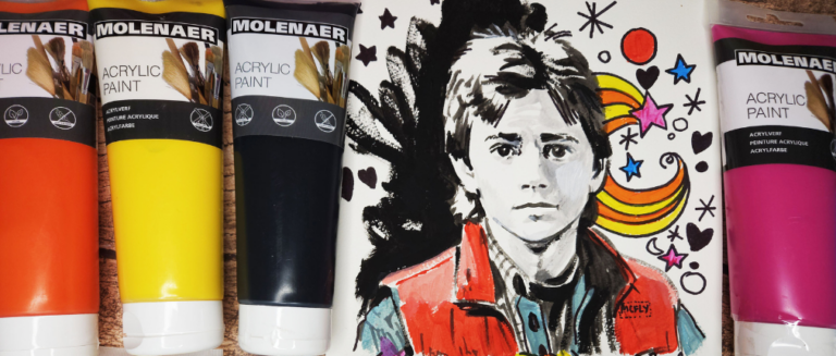 peinture molenaer, geant beaux arts, acrylique artiste
