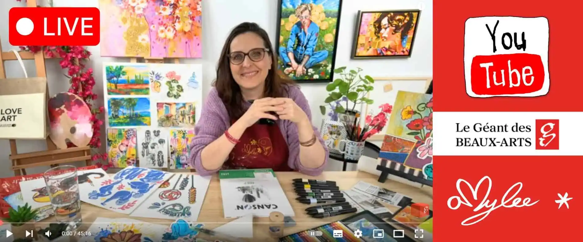 live video amylee geant beaux arts