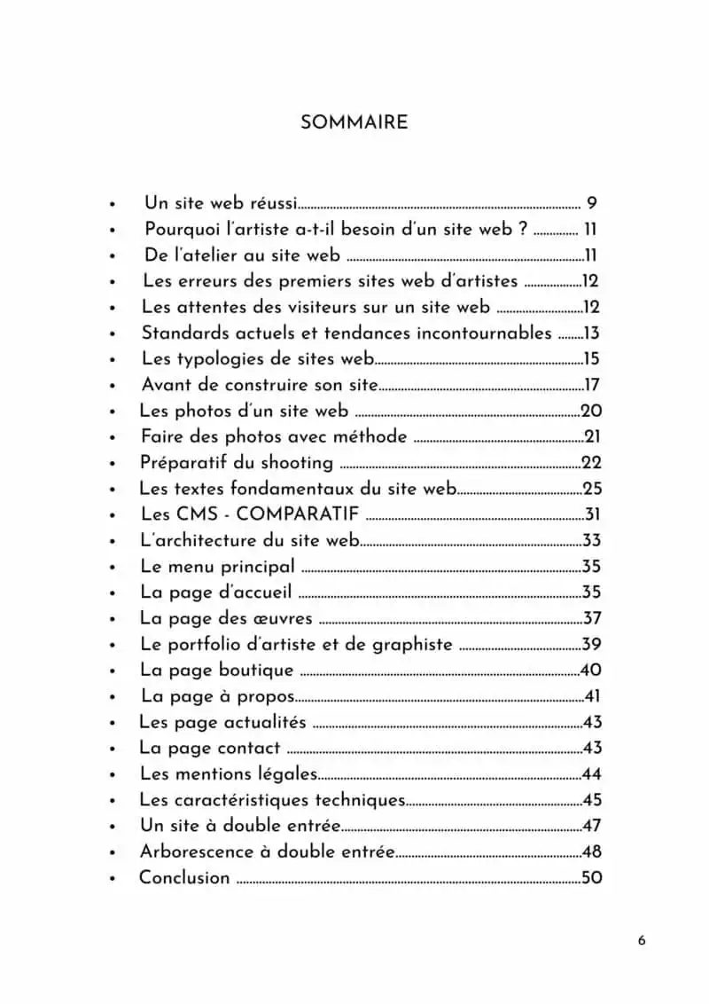 Le Site Web & l'Artiste – Image 2