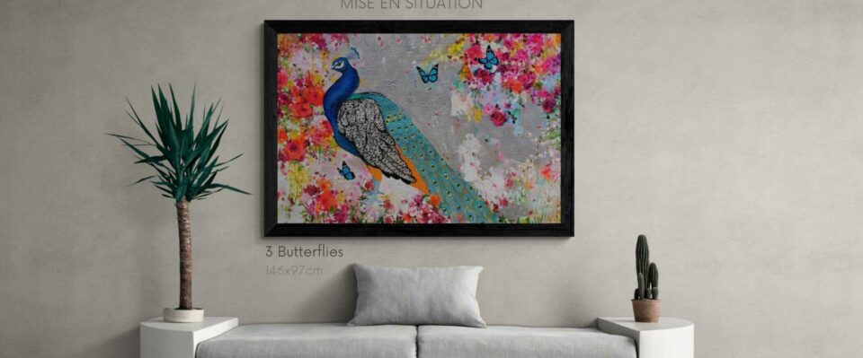 mise en situation mockup peinture tableau atelier portfolio