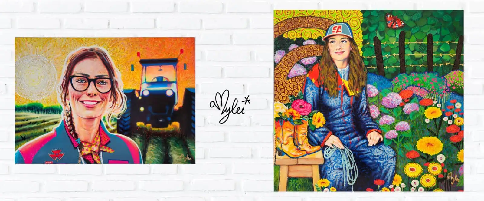 peintures portraits agricultrices cantal auvergne aurillac amylee saint flour murat