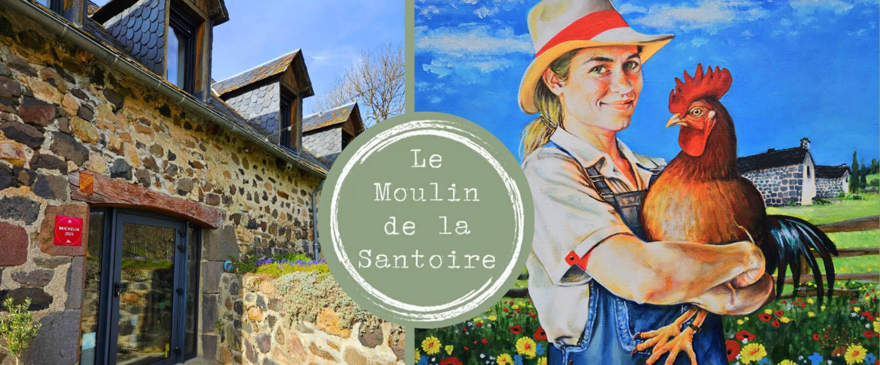 Le Moulin de la Santoire expose les tableaux d'Amylee