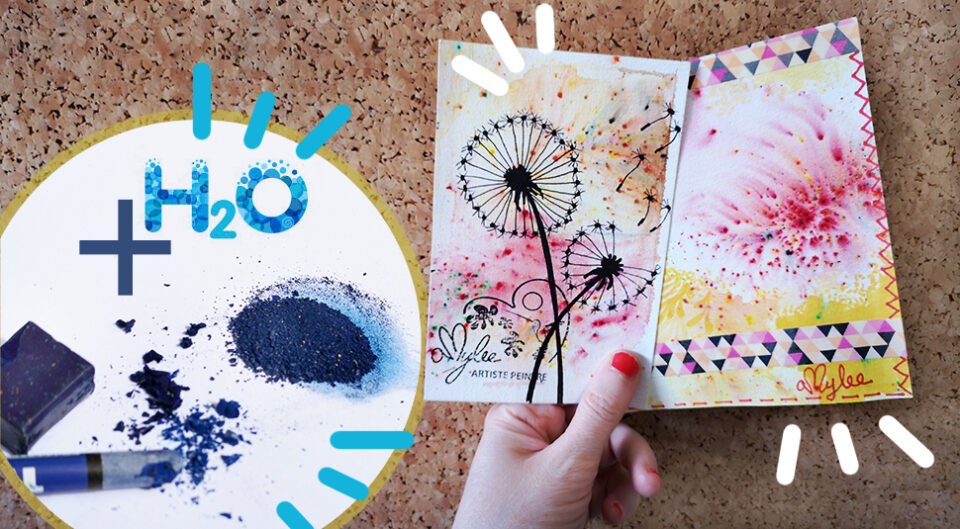 effet aquarelle papier artiste